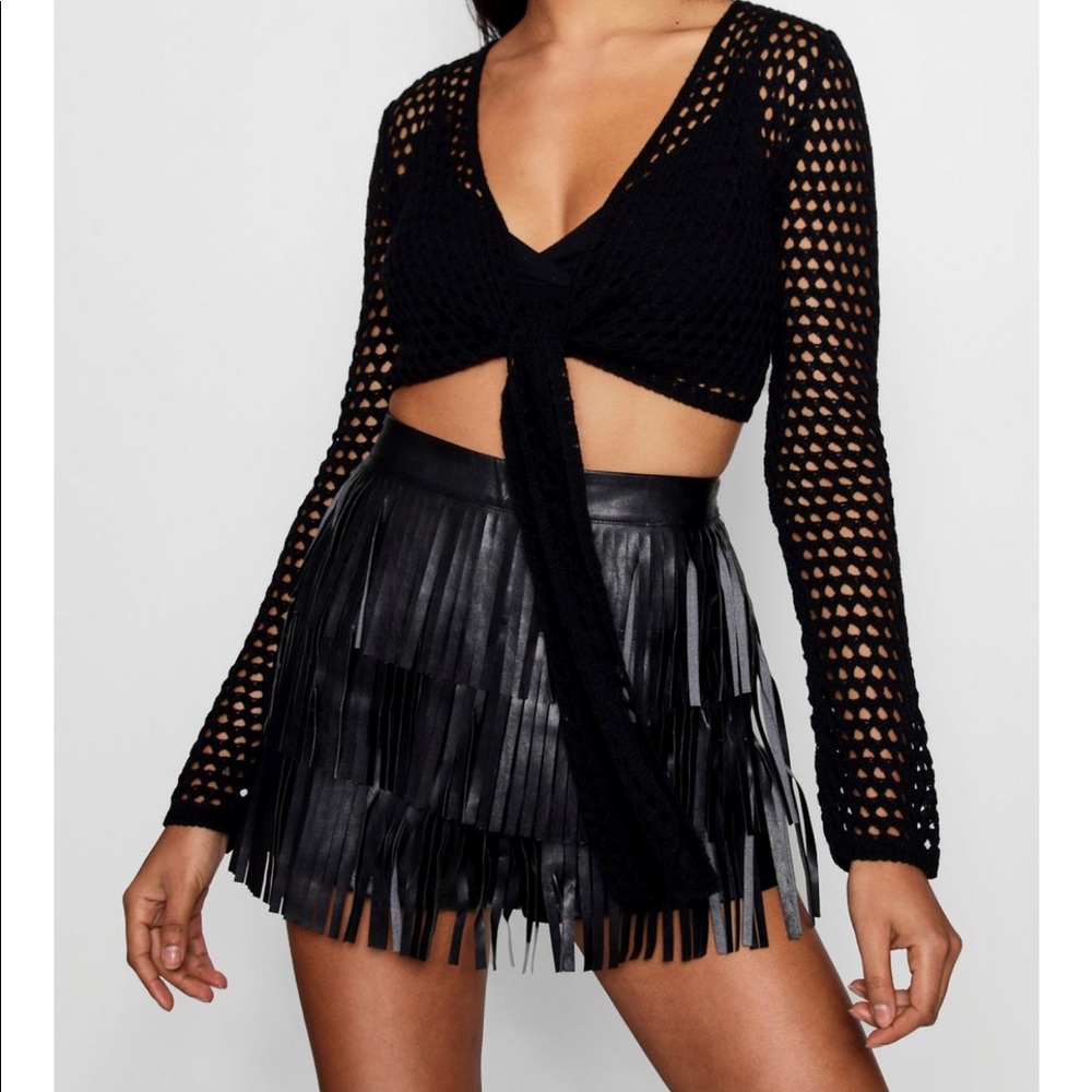 NWT Boohoo Plus Size Crochet Top